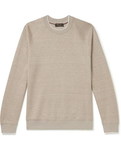 Loro Piana Drysdale Linen-blend Jersey Sweatshirt - Multicolor
