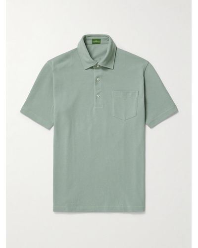 Sid Mashburn Polohemd aus Pima-Baumwoll-Piqué - Grün