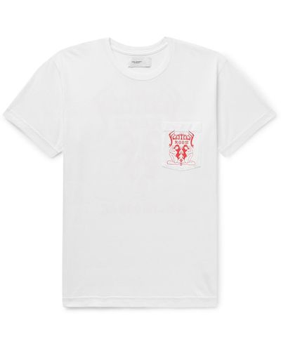 Local Authority Fantasy Room Printed Cotton-jersey T-shirt - White