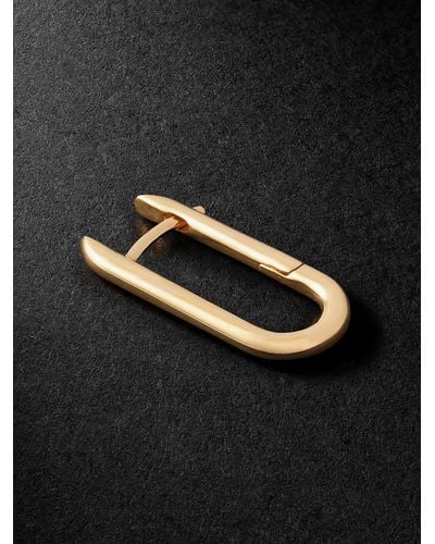 Annoushka Knuckle 14-karat Gold Single Hoop Earring - Black
