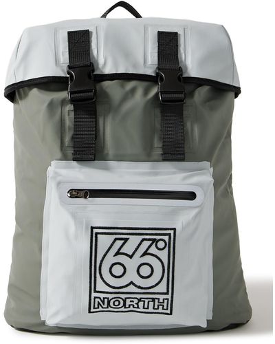 66 North Logo-embroidered Shell Backpack - Gray