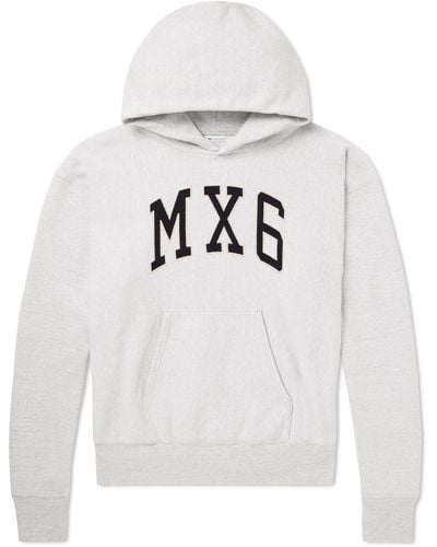 SAINT Mxxxxxx Mx6 Logo-appliquéd Cotton-jersey Hoodie - Gray
