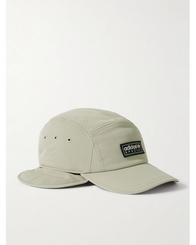 adidas Originals Chilcott Logo-appliquéd Fleece-lined Recycled-twill Trapper Cap - Natural