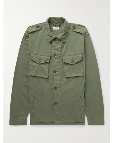 Hartford Joshua Cotton Shirt Jacket - Green