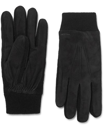 Hestra Geoffrey Suede Gloves - Black
