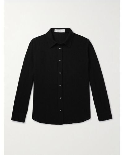God's True Cashmere Cashmere-gauze Shirt - Black