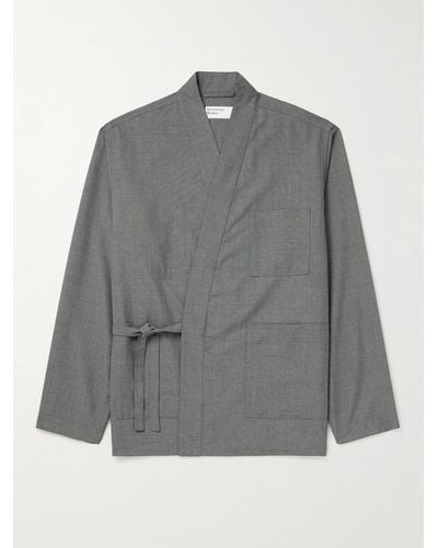 Universal Works Giacca in twill Kyoto - Grigio