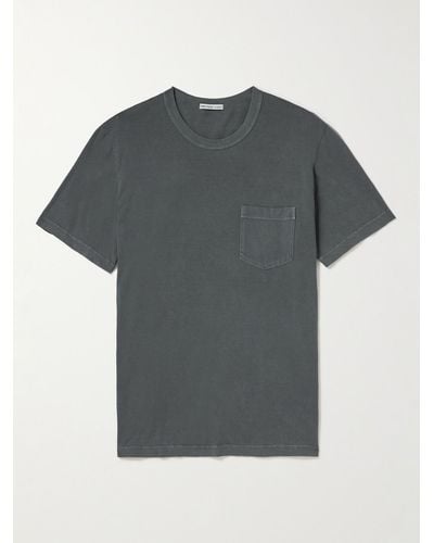 James Perse T-Shirt aus Jersey aus gekämmter Baumwolle - Grau