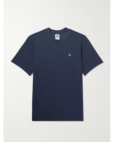 Nike Goat Rocks T-Shirt aus "Dri-FIT ADV"-Material mit Logostickerei - Blau