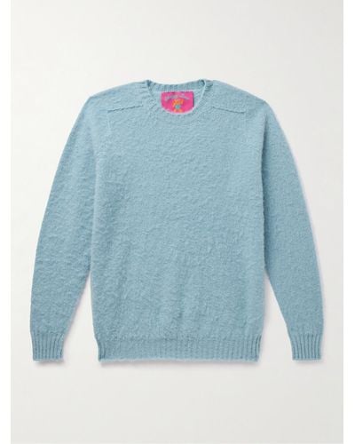 Howlin' Shaggy Bear Brushed-wool Sweater - Blue