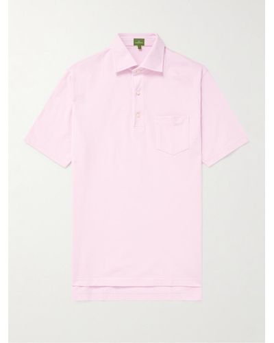 Sid Mashburn Cotton-piqué Polo Shirt - Pink