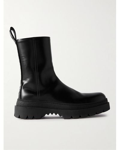Bottega Veneta Leather Boots - Black