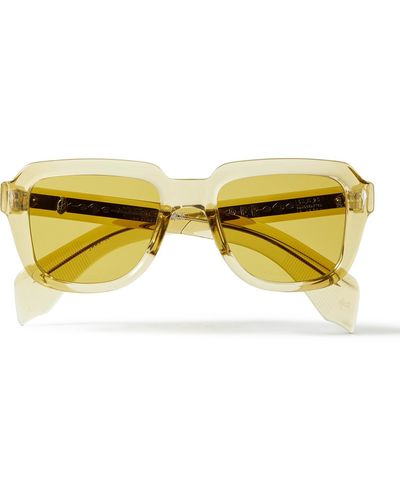Jacques Marie Mage Hopper Goods Taos Square-frame Acetate Sunglasses - Yellow