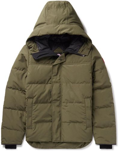 Canada Goose Macmillan Logo-appliquéd Quilted Shell Hooded Down Parka - Green