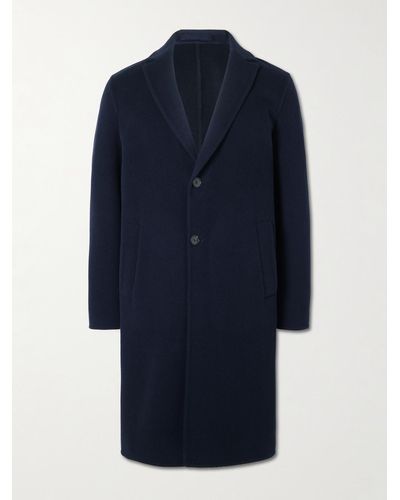 MR P. Double-faced Virgin Wool And Cashmere-blend Coat - Blue