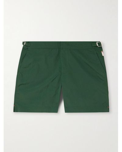 Orlebar Brown Bulldog Mid-length Swim Shorts - Green