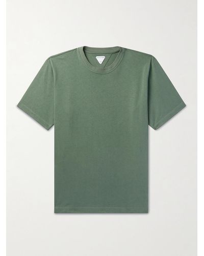 Bottega Veneta T-shirt in jersey di cotone Sunrise - Verde