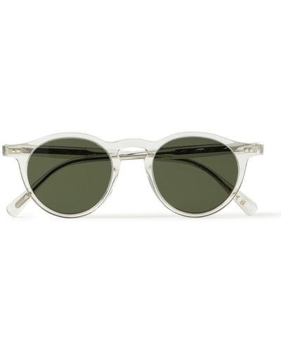 Oliver Peoples Op-13 Round-frame Acetate Sunglasses - Green