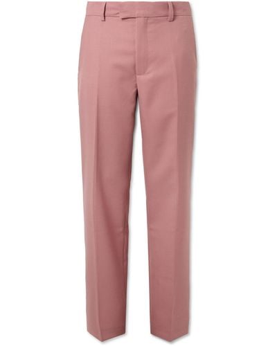 Séfr Mike Straight-leg Twill Suit Pants - Red