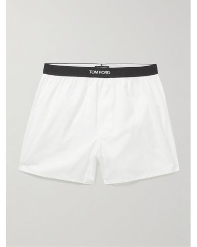 Tom Ford Cotton Boxer Shorts - White