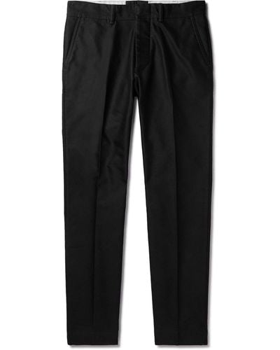 Tom Ford Tapered Cotton Chinos - Black