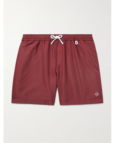 Loro Piana Bay Straight-leg Mid-length Swim Shorts - Red