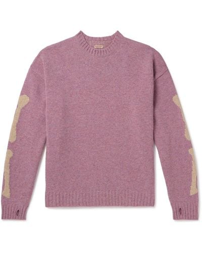 Kapital 5g Intarsia Wool Sweater - Purple