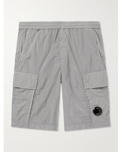 C.P. Company Slim-fit Straight-leg Chrome-r Cargo Shorts - Grey