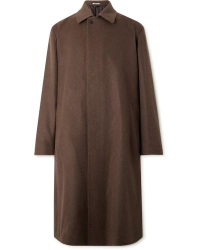 AURALEE Camel Hair Coat - Brown