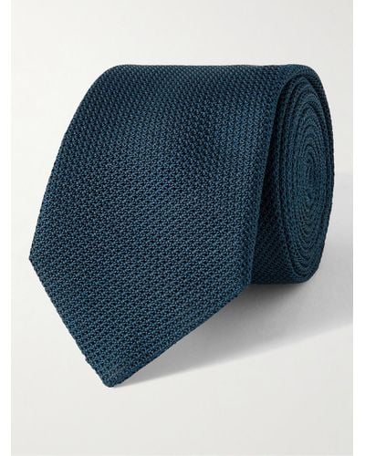 Lanvin 7cm Silk Tie - Blue