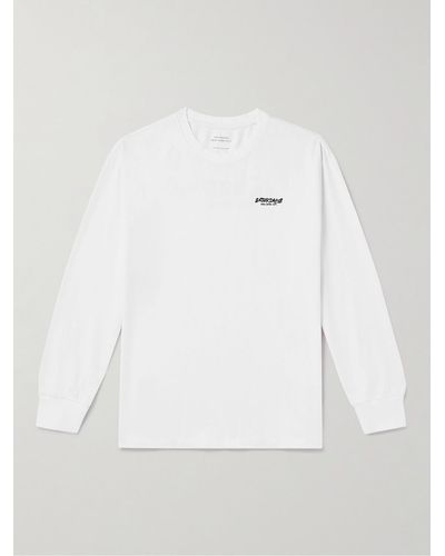 Saturdays NYC Marker Standard Logo-print Cotton-jersey T-shirt - White