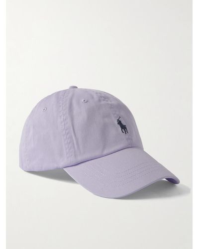Polo Ralph Lauren Logo-embroidered Cotton-twill Baseball Cap - Purple