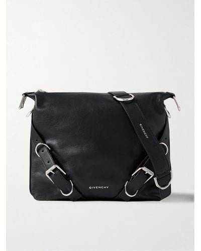 Givenchy Voyou Leather Messenger Bag - Black