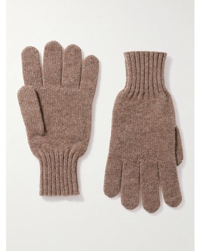 Rubinacci Handschuhe aus Kaschmir - Natur