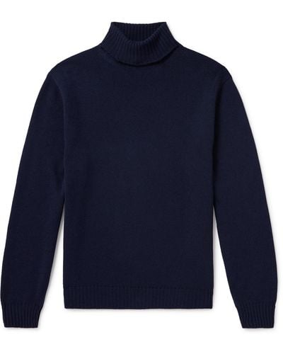 Dunhill Cashmere Rollneck Sweater - Blue