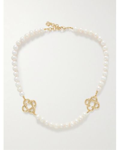 Casablancabrand Medium Gold-plated Pearl Necklace - Natural