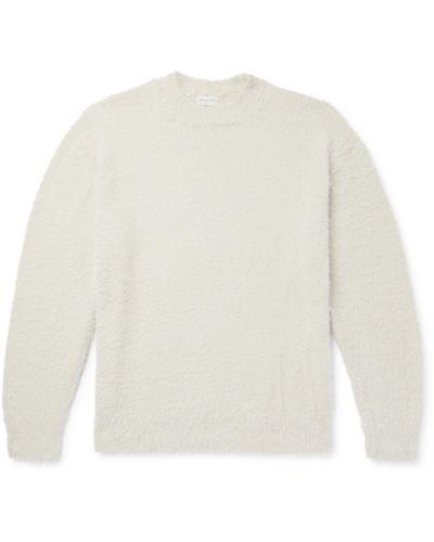 Dries Van Noten Brushed-knit Sweater - White