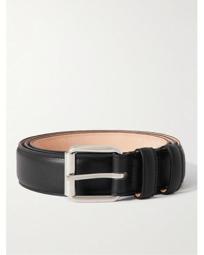 A.P.C. 3cm Paris Leather Belt - Black