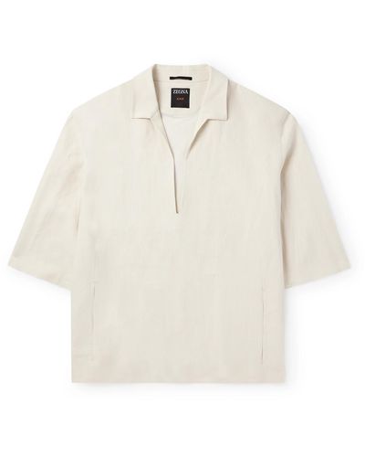 Zegna Calcare Oasi Linen Shirt - White