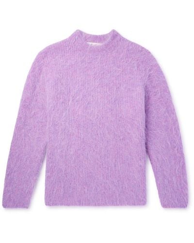 Séfr Haru Alpaca-blend Sweater - Purple