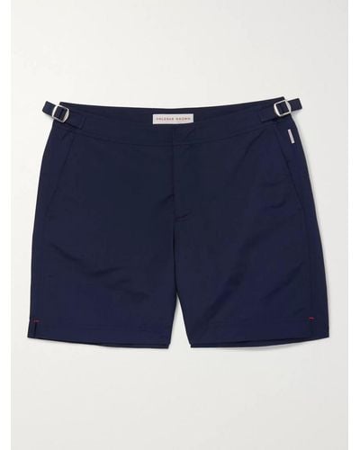 Orlebar Brown Shorts da mare lunghezza media Bulldog - Blu