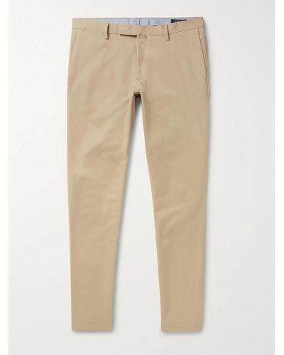 Polo Ralph Lauren Pantaloni chino slim-fit in twill di cotone stretch - Neutro