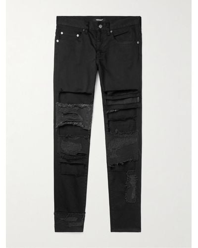 Undercover Scab Skinny-fit Distressed Jeans - Black