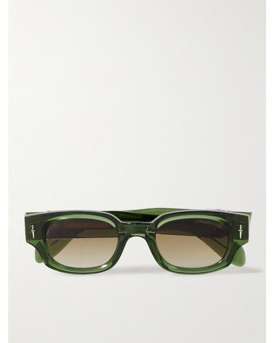 Cutler and Gross The Great Frog The Dagger D-frame Acetate Sunglasses - Green