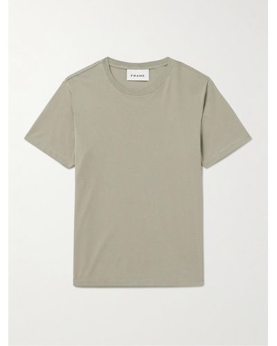 FRAME Cotton-jersey T-shirt - Natural