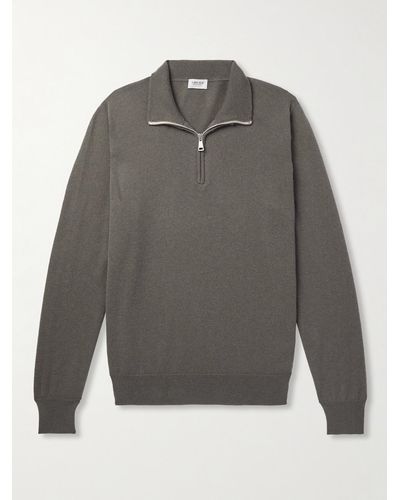Ghiaia Cashmere Half-zip Sweater - Grey