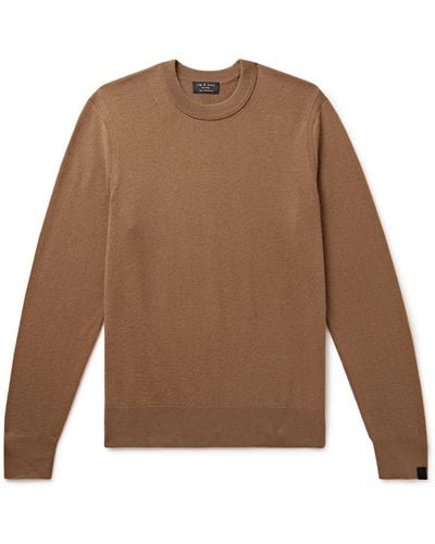 Rag & Bone Harding Slim-fit Cashmere Sweater - Brown