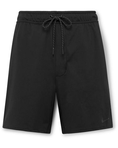 Nike Stillmove Straight-leg Logo-print Dri-fit Shorts - Black