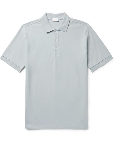 Handvaerk Pima Cotton-piqué Polo Shirt - Blue