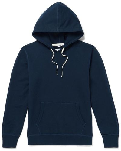 Reigning Champ Loopback Cotton-jersey Hoodie - Blue